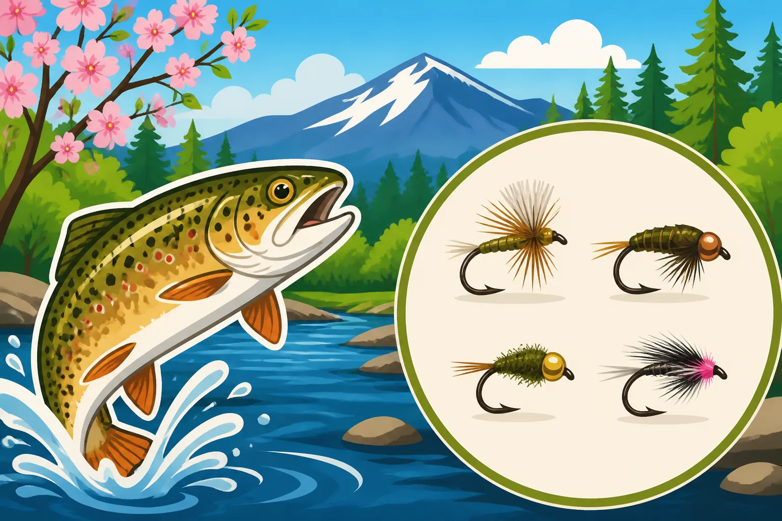 Best fly size for New Hampshire trout streams in spring