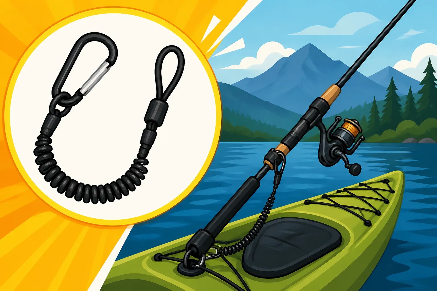 Best rod leash for kayak fishing