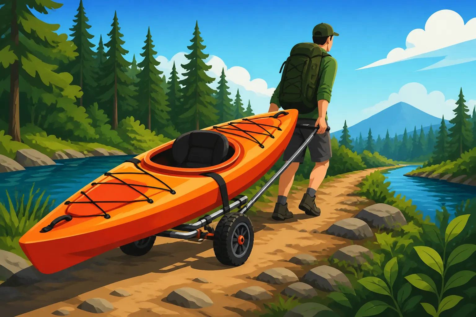 Best kayak cart for portaging between ponds
